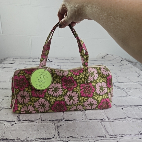 Amy Butler fabric floral barrel small purse new - Picture 5 of 8